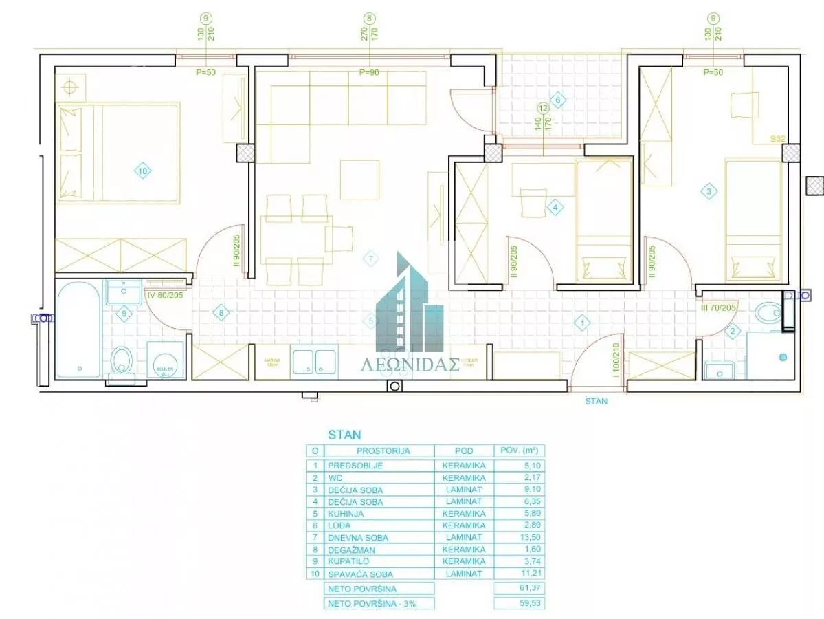 Troiposoban stan | 4zida