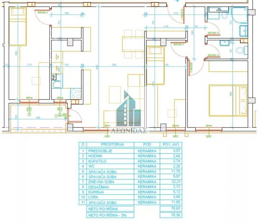 Troiposoban stan | 4zida