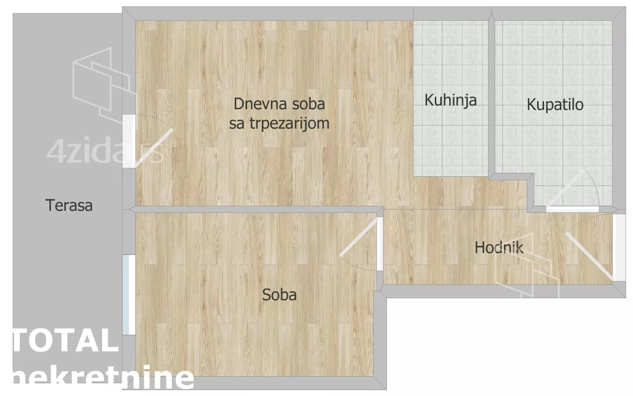Jednoiposoban stan | 4zida