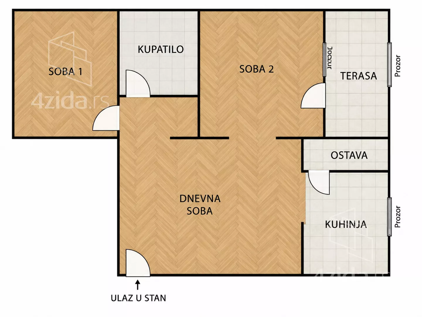 Trosoban stan | 4zida