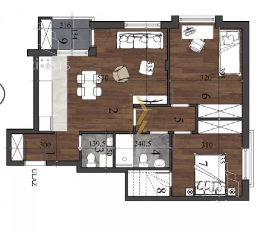 Trosoban stan | 4zida