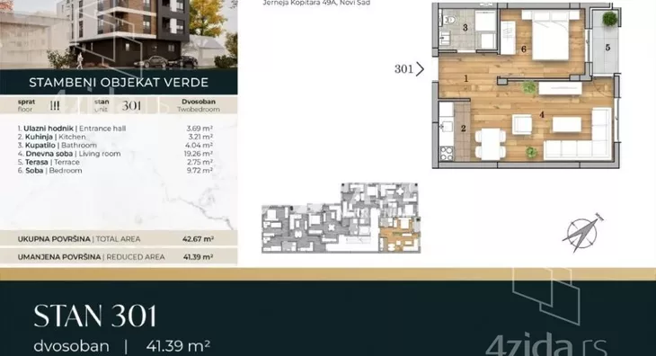 Dvosoban stan | 4zida