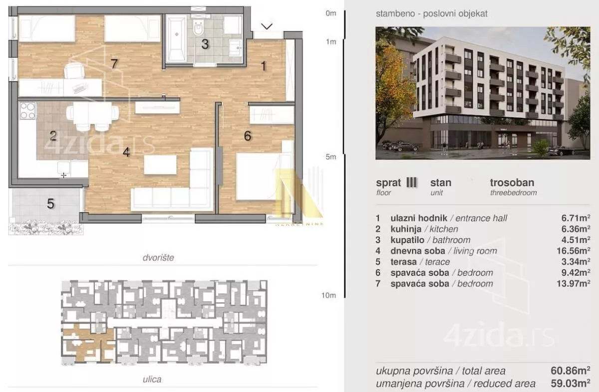 Trosoban stan | 4zida