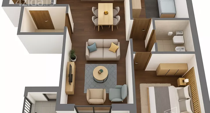 Trosoban stan | 4zida