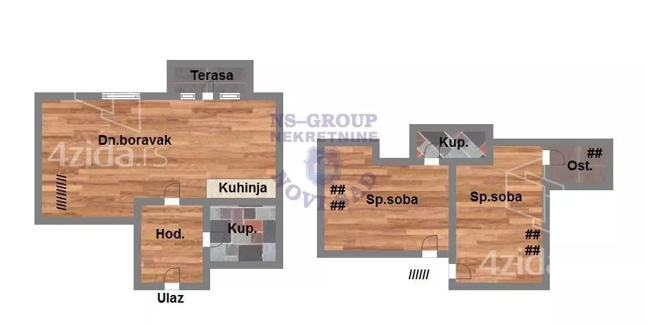 Trosoban stan | 4zida