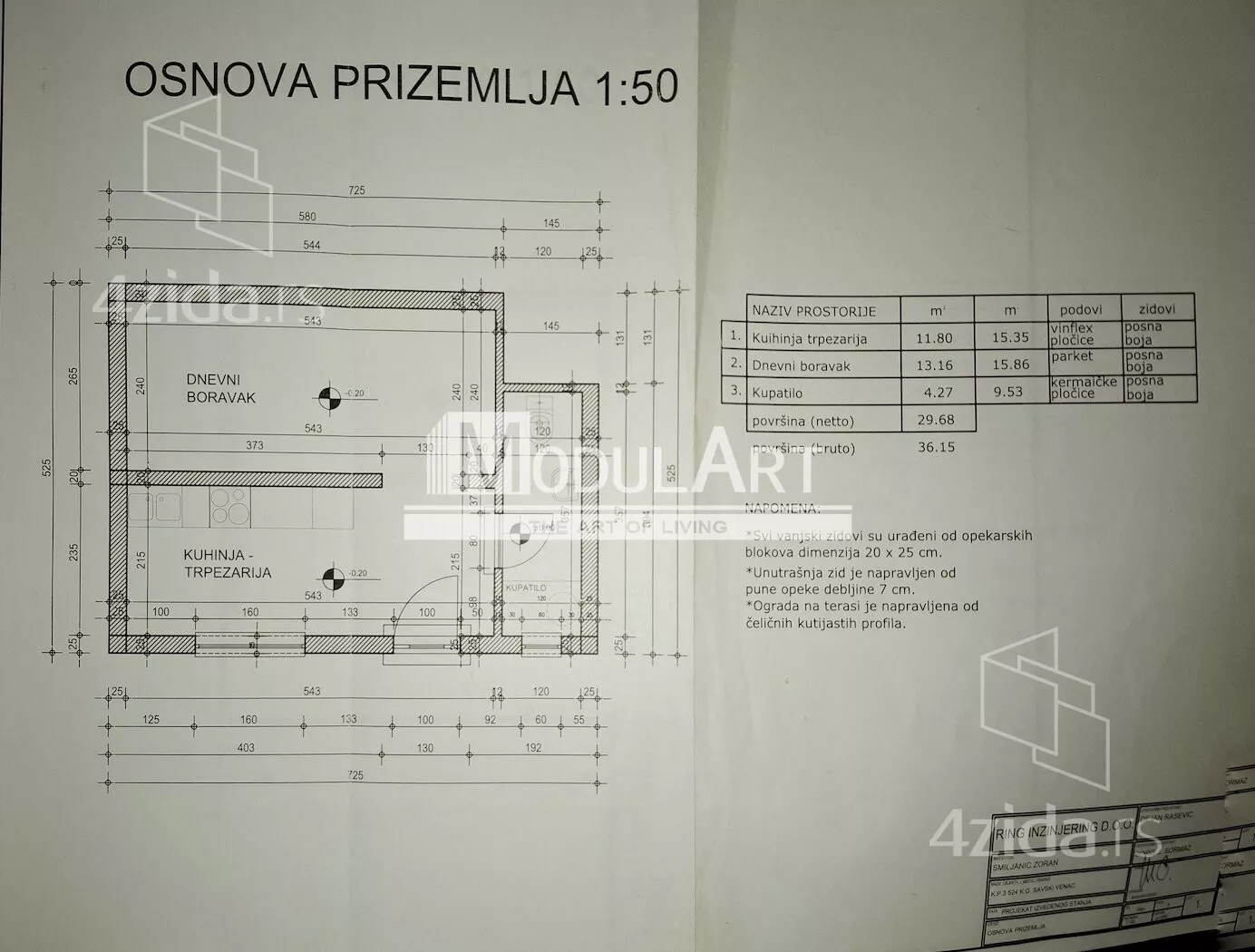 1-etažna kuća | 4zida