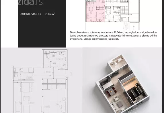 Dvosoban stan | 4zida