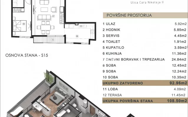 Dvosoban stan | 4zida