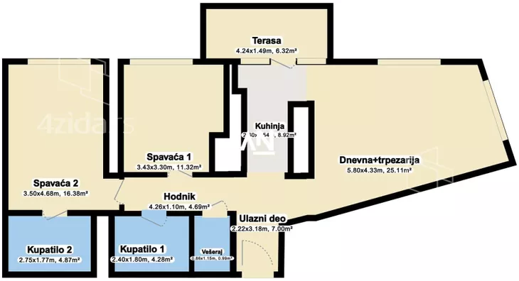 Trosoban stan | 4zida