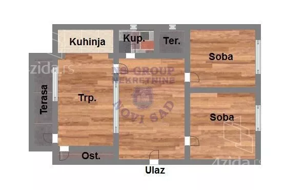 Trosoban stan | 4zida