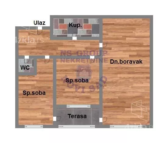 Trosoban stan | 4zida