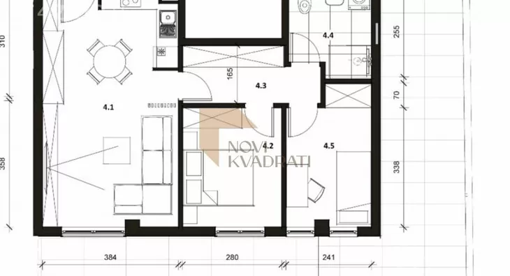 Trosoban stan | 4zida