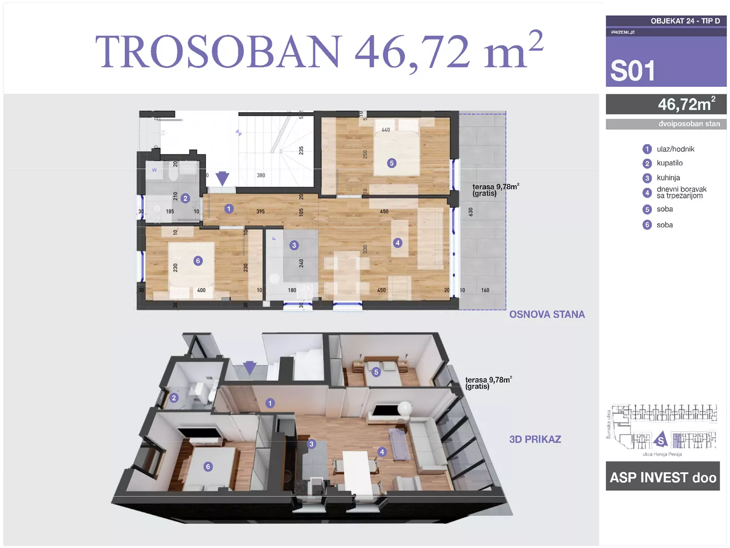 Trosoban stan | 4zida