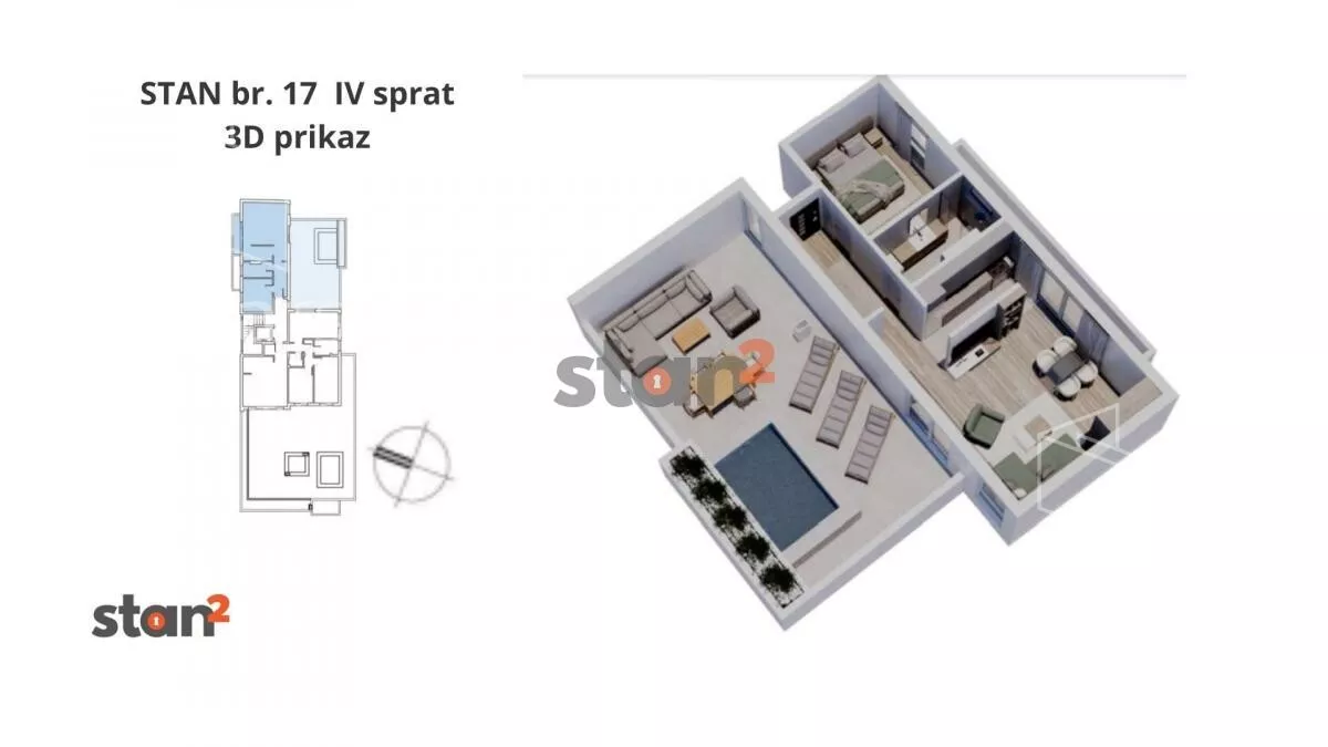 Jednoiposoban stan | 4zida