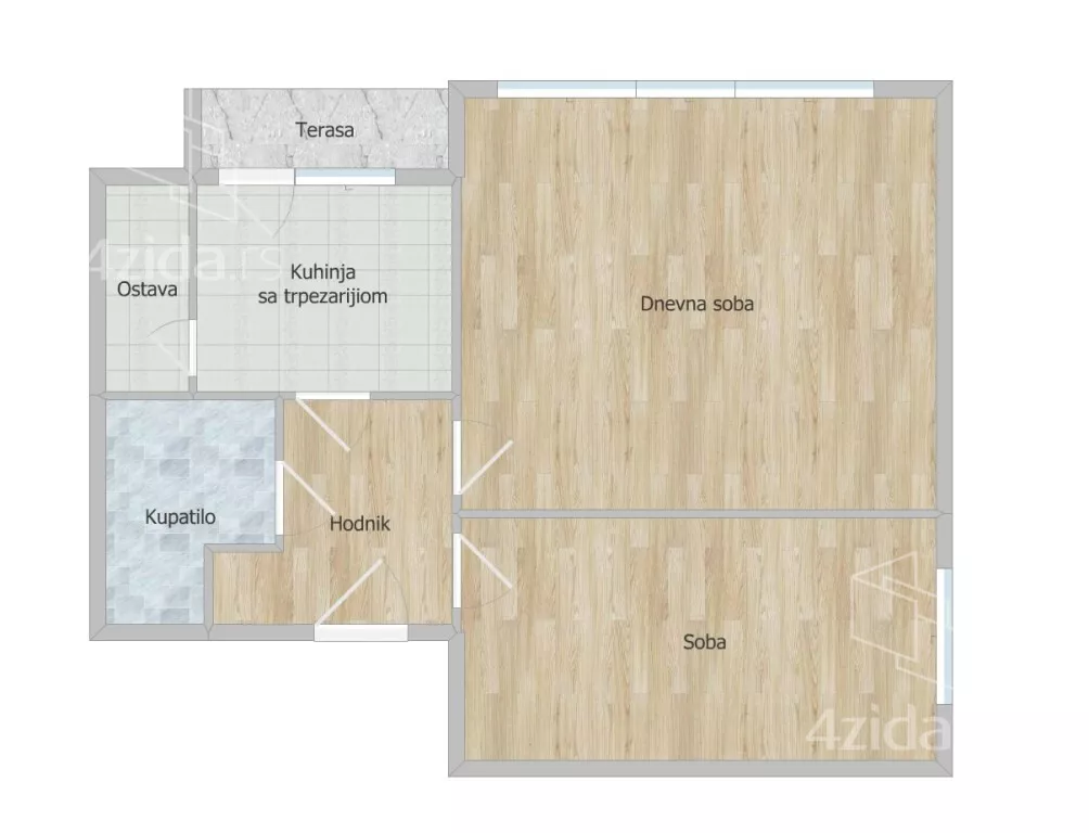 Dvosoban stan | 4zida