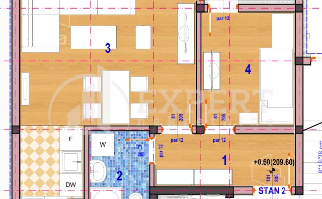 Jednoiposoban stan | 4zida