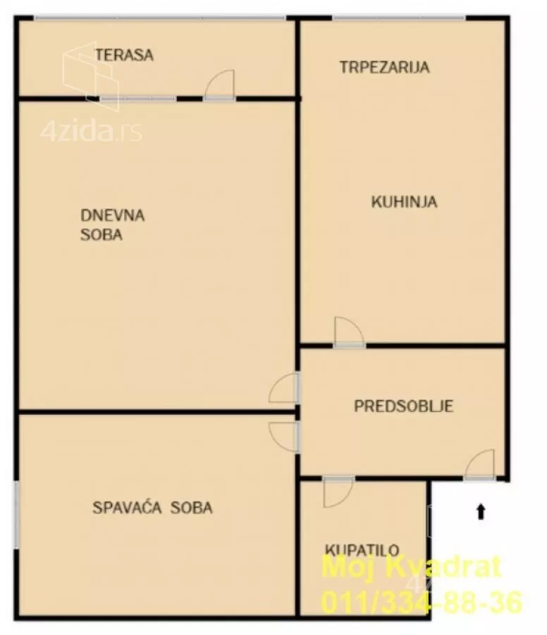 Dvosoban stan | 4zida