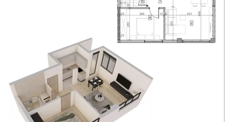 Dvosoban stan | 4zida