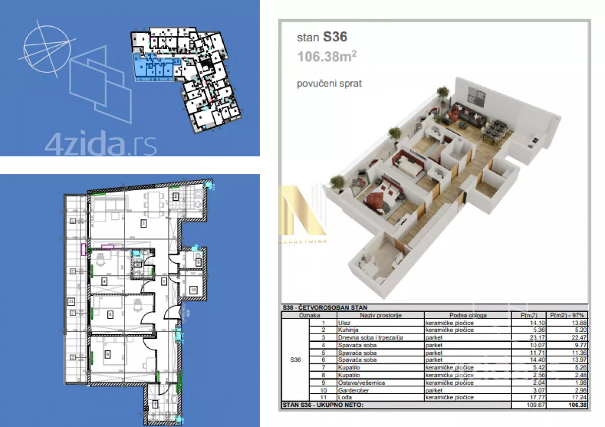 Četvorosoban stan | 4zida