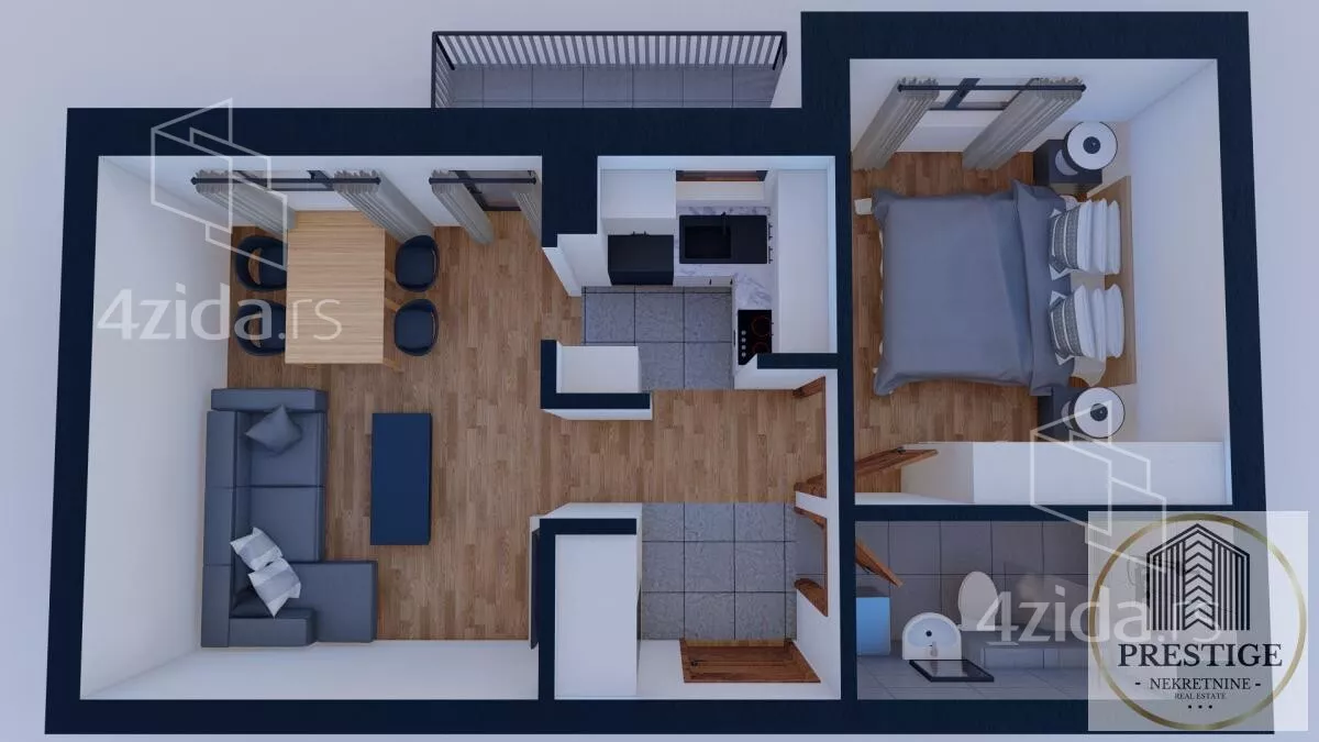 Jednoiposoban stan | 4zida