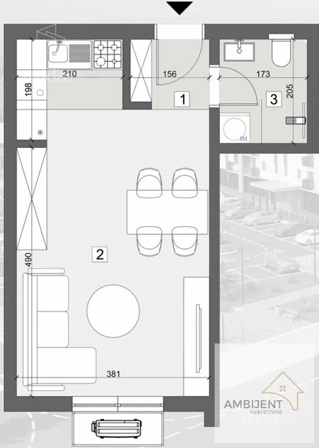 Jednosoban stan | 4zida