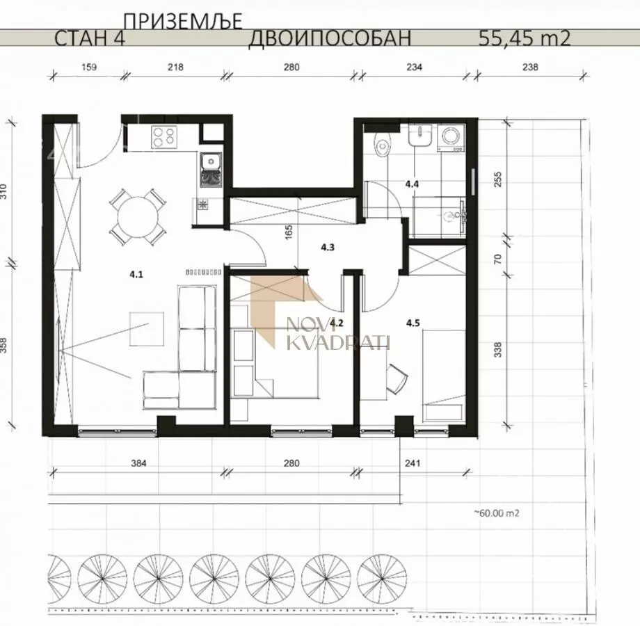 Trosoban stan | 4zida