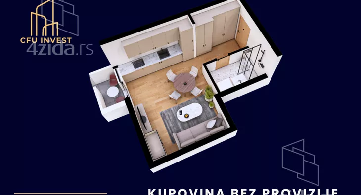 Jednosoban stan | 4zida