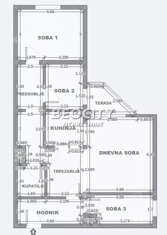 Troiposoban stan | 4zida