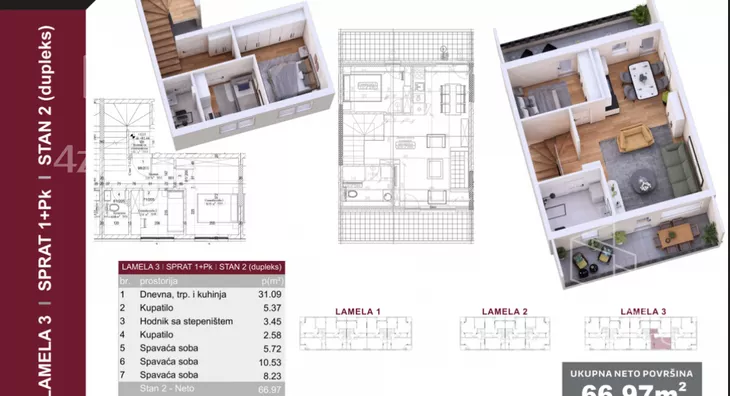 Troiposoban stan | 4zida