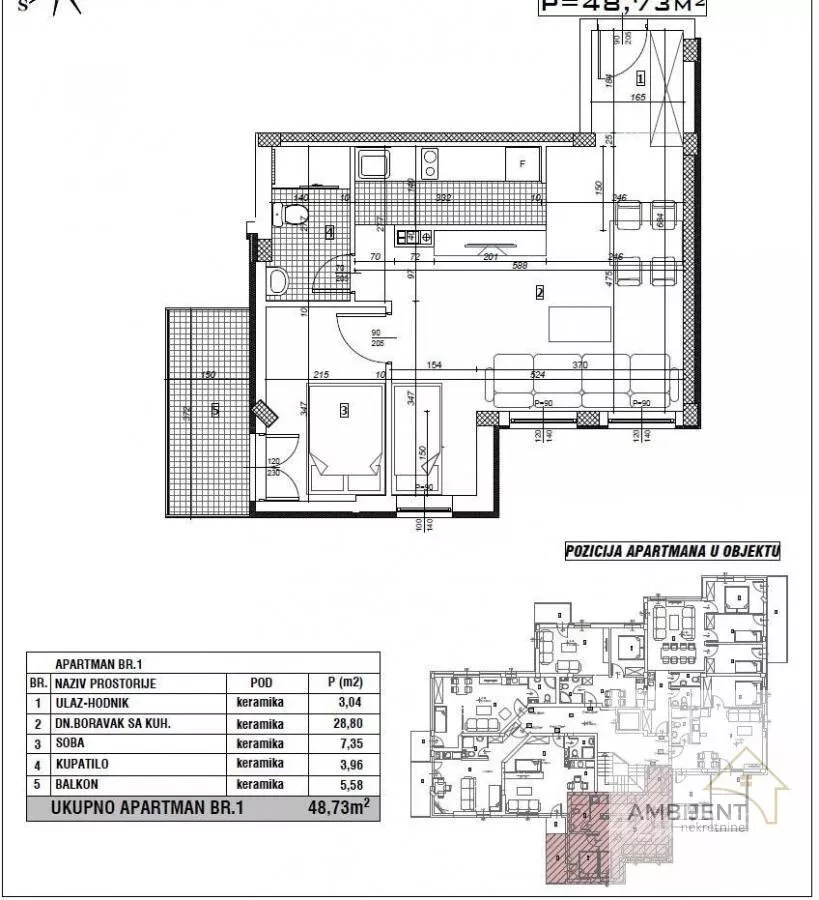 Dvosoban stan | 4zida