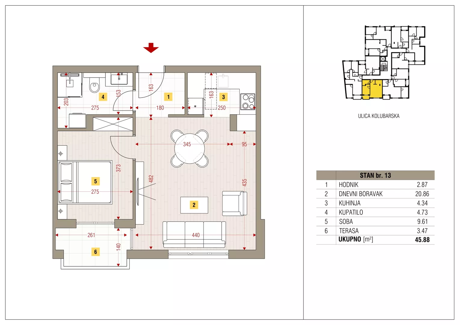 Dvosoban stan | 4zida