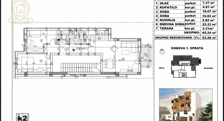 Trosoban stan | 4zida