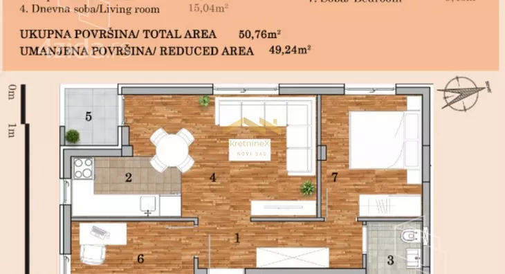 Trosoban stan | 4zida