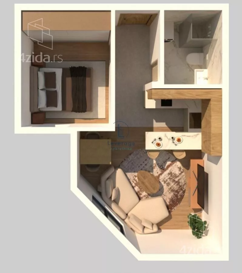 Jednoiposoban stan | 4zida