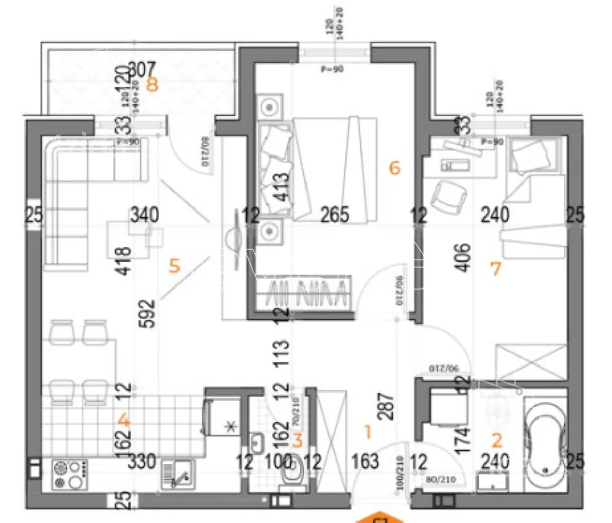 Trosoban stan | 4zida