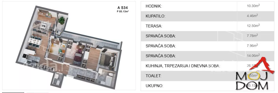 Troiposoban stan | 4zida