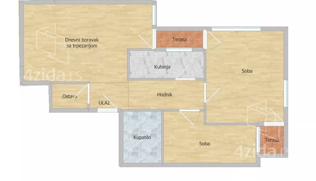 Šestosoban stan | 4zida