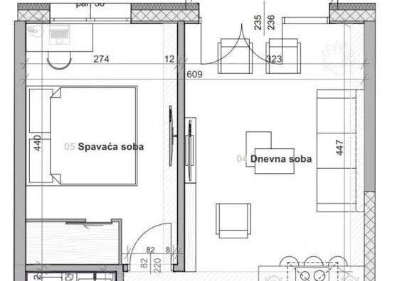 Jednoiposoban stan | 4zida