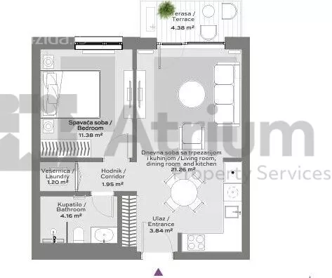 Dvosoban stan | 4zida