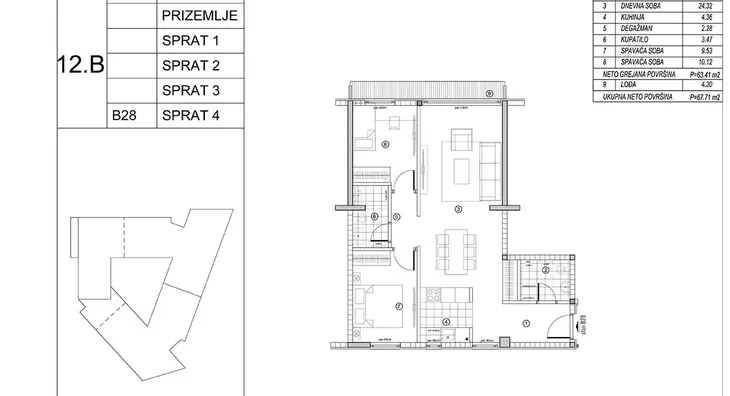 Trosoban stan | 4zida