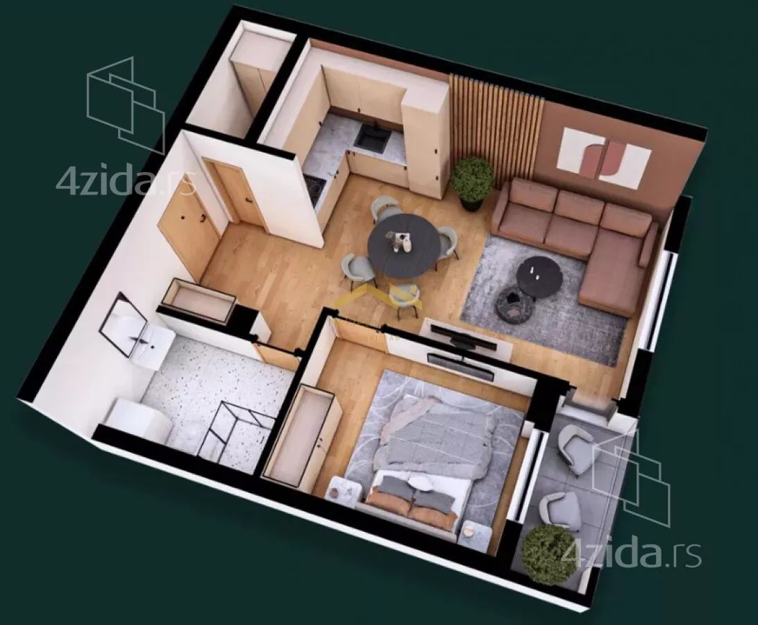 Dvosoban stan | 4zida