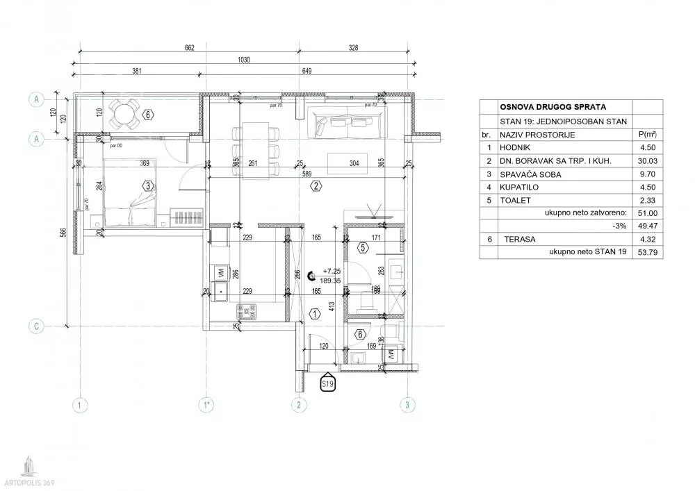 Dvosoban stan | 4zida