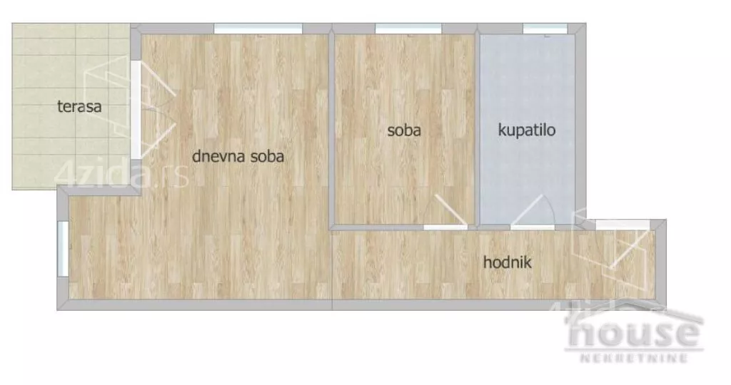 Jednoiposoban stan | 4zida