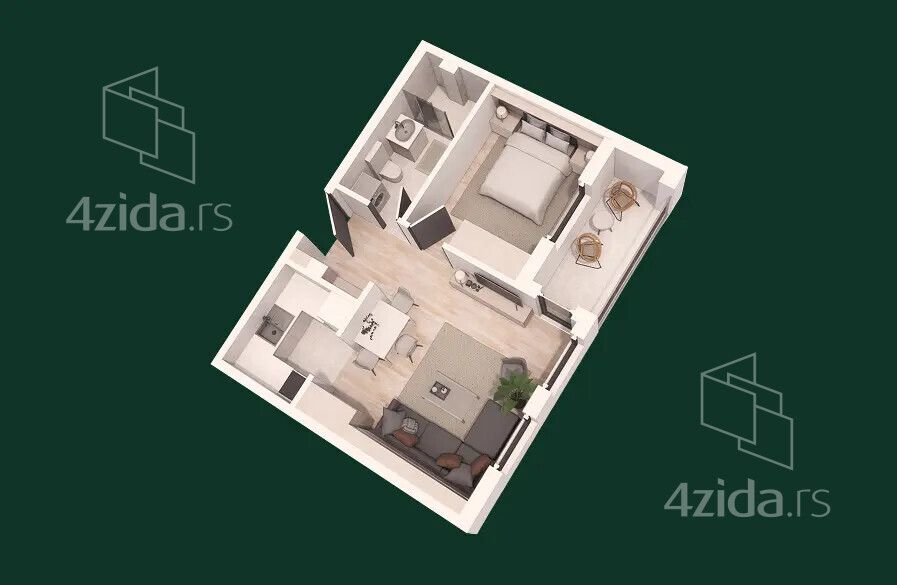 Apartment in Čačak, MZ Park - View 3