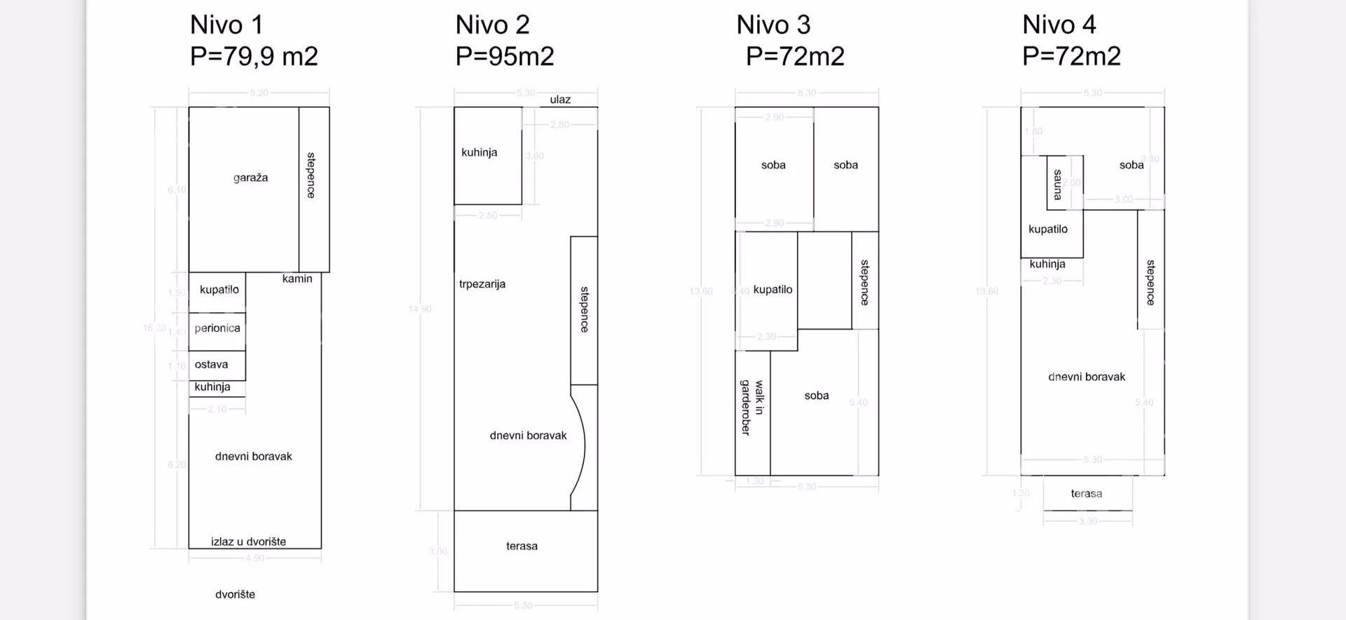 4-etažna kuća | 4zida
