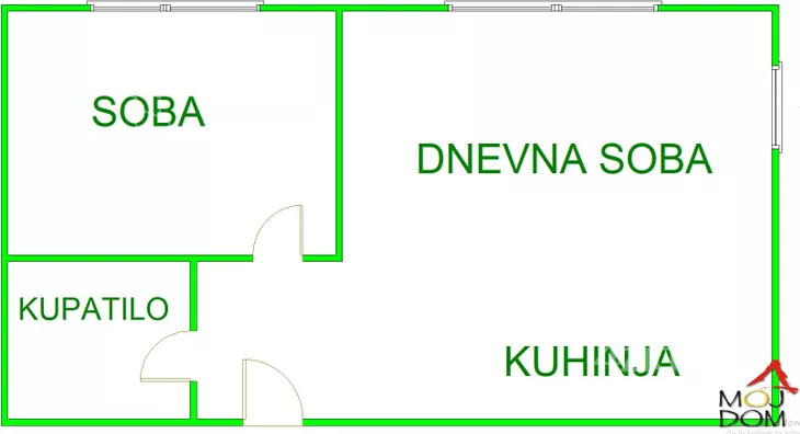 Jednoiposoban stan | 4zida