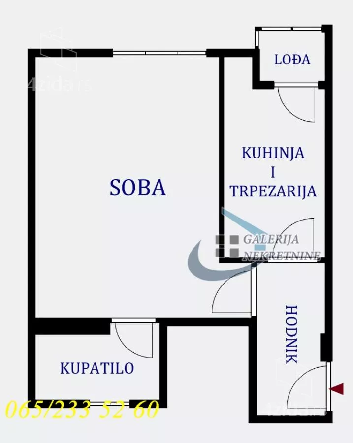 Jednosoban stan | 4zida