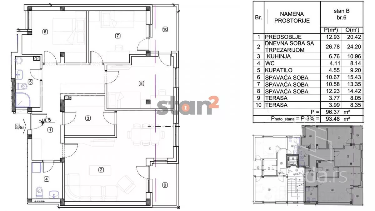 Troiposoban stan | 4zida