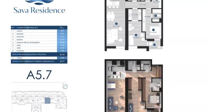 Trosoban stan | 4zida
