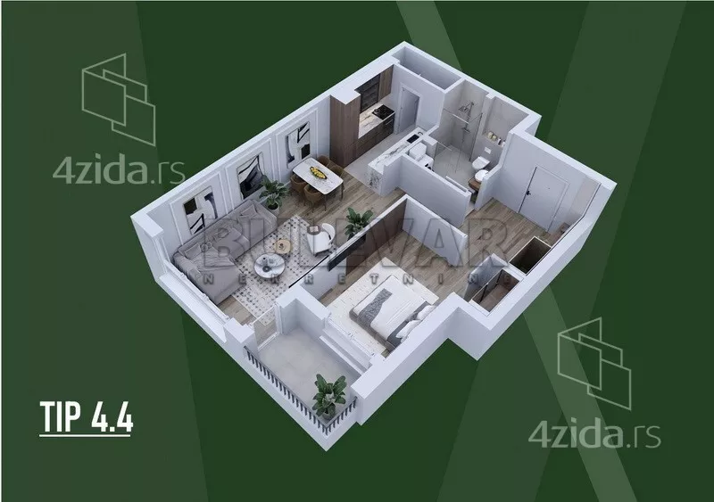 Dvosoban stan | 4zida